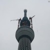 延期されたアンテナ引き上げ作業を本日実施 延期されたアンテナ引き上げ作業を本日実施