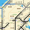 JARTIC 日本道路交通情報センターによる東北地方の高速道路の状況（灰色の表示は調整中を示す）