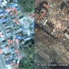 Google、被災地の衛星写真を公開