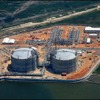 現在建設中のGULF LNGターミナル（米国 ミシシッピ州）
