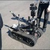 QinetiQ社の作業ロボット「Talon」（4月22日撮影）