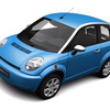 ノルウェーTHINK社の小型EV「シンクシティ」。日本にも導入が予定されている。
