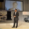 豊田章男社長（23日、セールスフォース・ドットコムとの提携を発表）