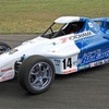 BluEarthカラーの新型EVレーシングカー