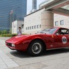 ジャパン・ヒストリックカー・ツアー11。とても珍しいフェラーリ。365GTC4。ヴォラーニのワイヤーホイールがとても似合っている。