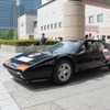 ジャパン・ヒストリックカー・ツアー11。フェラーリ512BBi。黒のボディは珍しいのでは。