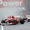 アロンソ。後方にバトンら（F1カナダGP）