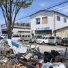 自動車整備を手がけるファースト自動車は津波で1階部分が水没した（5月上旬）