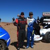 リーフのドライバー、チャド・ホート選手（左）と塙郁夫選手（右）