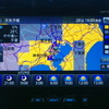 カロッツェリア サイバーナビ AVIC-VH09CS　スマートループの天気予報機能。地図に予報がプロットされ分かりやすい