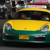 サムスンが新型スマートフォンのPR用に製作したボクスターのタクシー