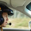 レッドブルレーシングのF1ドライバー、セバスチャン・ベッテル選手とマーク・ウェバー選手がインフィニティM(日産フーガ）をテストドライブ