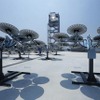 タワー式集光設備とヘリオスタット