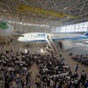 検証飛行で来日した、ANA塗装の、ボーイング社有787ドリームライナー（7月上旬）