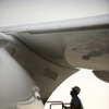 検証飛行で来日した、ANA塗装の、ボーイング社有787ドリームライナー（7月上旬）