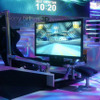 CEATEC JAPAN 2009での3Dテレビ展示の様子