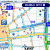 G-BOOK全力案内ナビ独自のプローブ交通情報による渋滞、空き道表示。幹線道路だけでなく裏道の情報も多いことがわかる。都市部では明らかにVICSを上回る情報量だ。