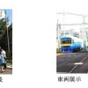 入場イベント くす玉割り／風景車両展示