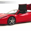 フェラーリ458スパイダーのルーフ開閉シーン（動画キャプチャー）