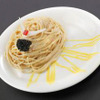 GUNDAM Cafe フリーダムガンダムの翼が表現されている「フリーダムパスタ」