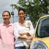 RENAULT Happy Projectに参加したルノー・ジャポン大極COOとモデルの森泉さん