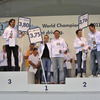 Think Blue. World Championship  2011。1位がいちばん低い表彰台。