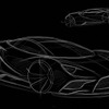 英国エタニティモータースの新型スーパーカーのティーザースケッチ