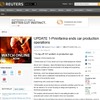 ピニンファリーナの自動車生産事業撤退を伝えた『ロイター』