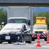 単独事故を起こしたクルマに後続車が衝突…というのはよくある事故形態。