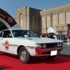 当然トヨタ車も。初代のセリカ1600GT（2010年）
