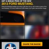 フォード マスタングの2013年モデルのティーザー画像