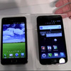 右がGALAXY S II LTE、左がGALAXY S II 
