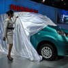 デリーモーターショー12　日産のプレスブリーフィングの様子