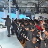 デリーモーターショー12　日産のプレスブリーフィングの様子