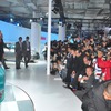 デリーモーターショー12　日産のプレスブリーフィングの様子