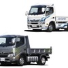 日野デュトロXカーゴ（右上）と同デュトロXダンプ（左下）