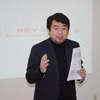 伊豆大島で三菱i-MiEVの試乗会が開催。すでに2名の購入希望者がいるのだという。