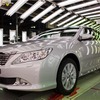 ロシアのサンクトペテルブルク工場でラインオフしたトヨタ・カムリ