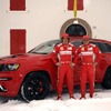 アロンソ選手とマッサ選手のために製作されたジープ グランドチェロキーのフェラーリ仕様