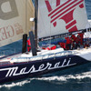 マセラティ号が大西洋横断の記録に挑戦中。