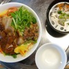 優勝した巡視船こしき。味に変化をつけた丼と生姜をきかせた冬瓜のすまし汁