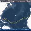 マセラティ号航路、8578km。2都市間の距離は7193だ。