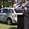 米軍に引き渡されたGMの燃料電池車。シボレー エクイノックスをベースに開発。