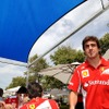 アロンソ（フェラーリ。3月15日、F1オーストラリアGP）