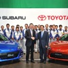 富士重工業、スバルBRZ/トヨタ86のラインオフ式を実施（3月16日）