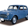 ダットサン・セダン113型（1956年）。戦後初の新規設計。
