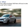 日産ジューク ニスモ コンセプトの年内発売を告げたジュークの公式Facebook
