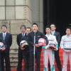 選手を代表して松田次生が新シーズンへの決意表明。