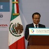 伊東社長。メキシコ新工場くわ入れ式