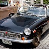 東京・品川に集結したダットサンなどの旧車45台。午後には街をパレード走行した。